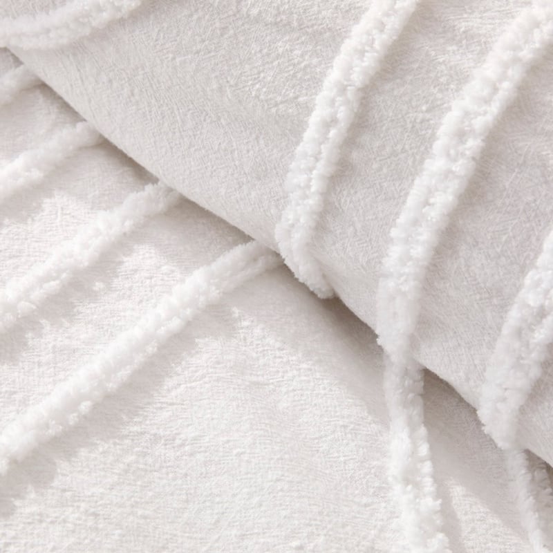 Kori White Tufted Quilt Cover Separates