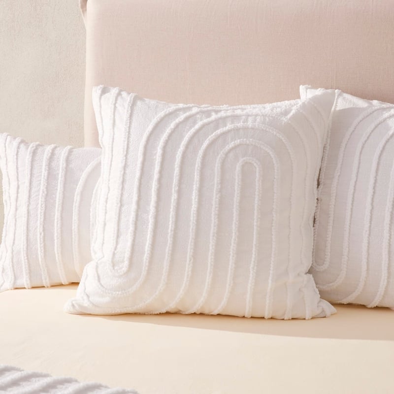 Kori White Tufted Pillowcases