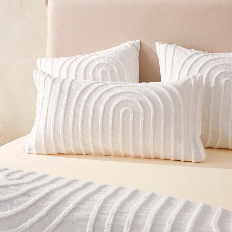 Kori White Tufted Pillowcases