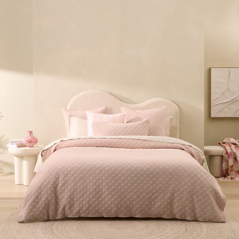 Lillian Dusty Rose Quilted Pillowcases