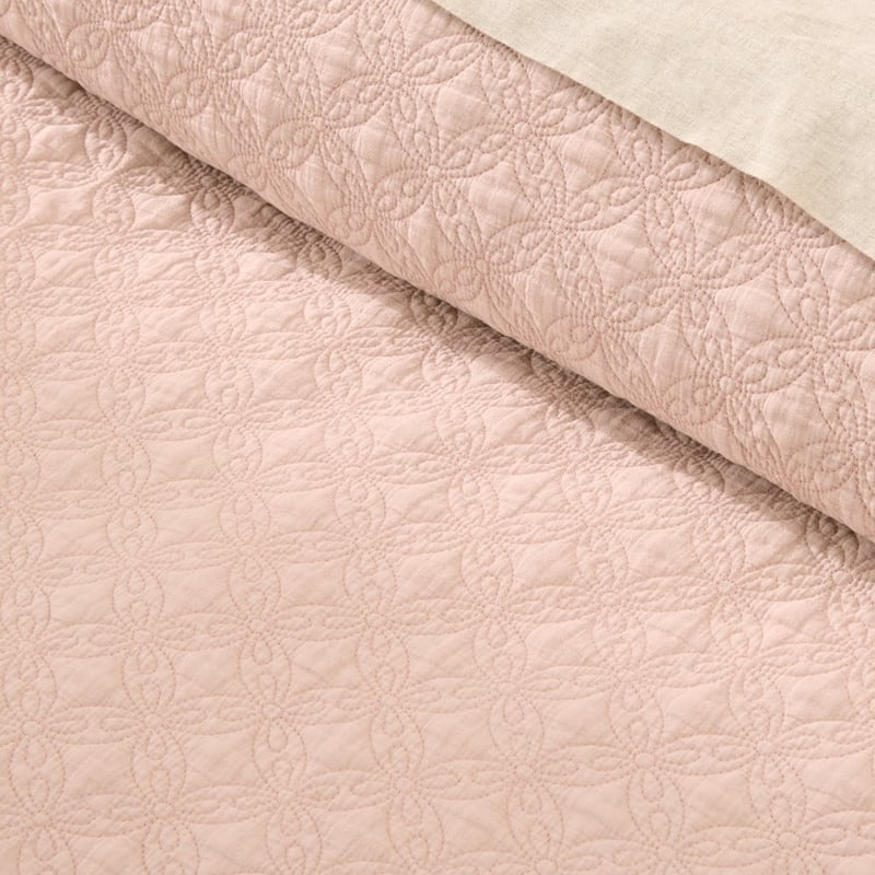 Lillian Dusty Rose Quilted Quilt Cover Separates
