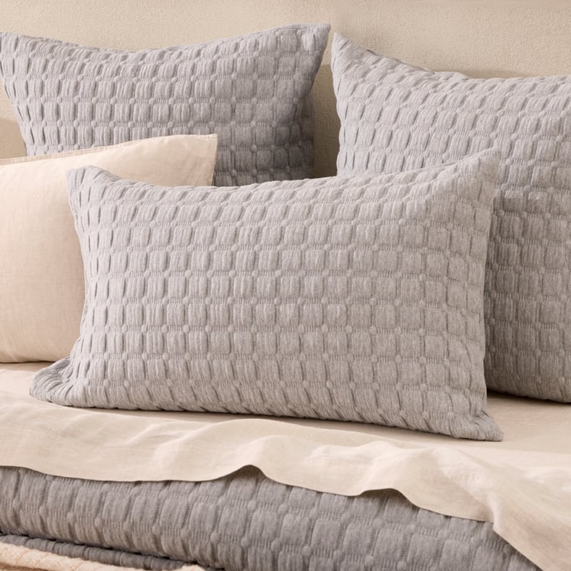 Austin Grey Marle Jersey Quilted Quilt Cover Separates