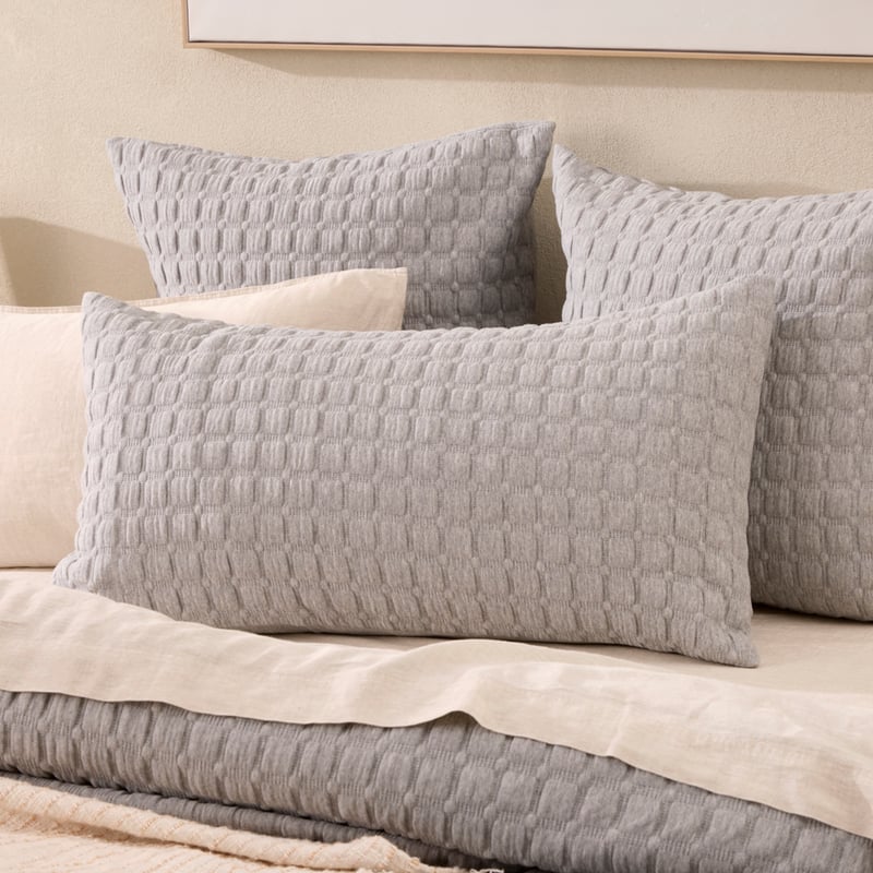 Austin Grey Marle Jersey Quilted Quilt Cover Separates