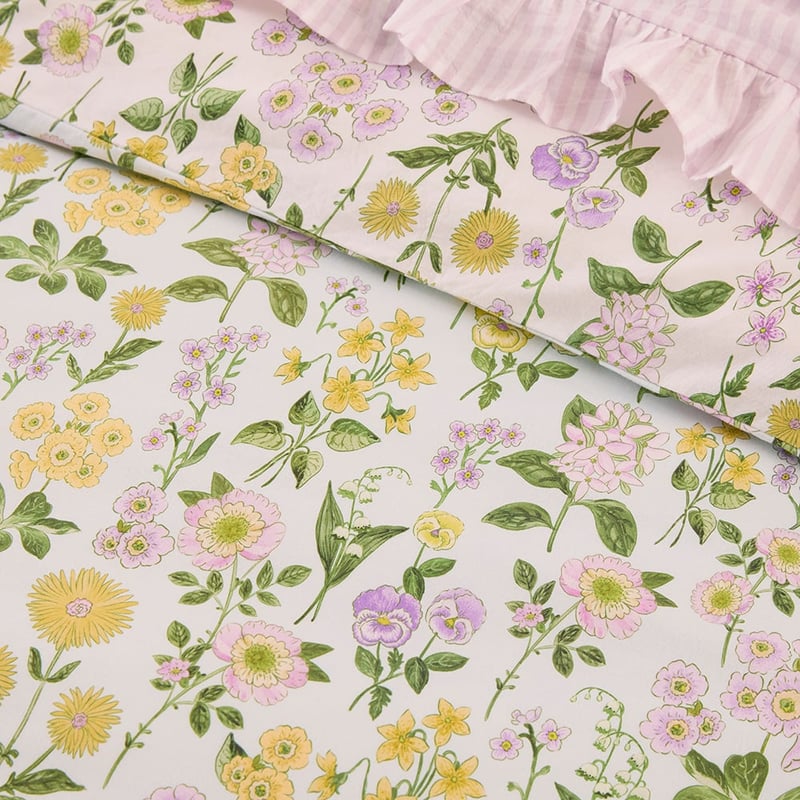 Josephine Floral Soft Blue Quilt Cover Set + Separates