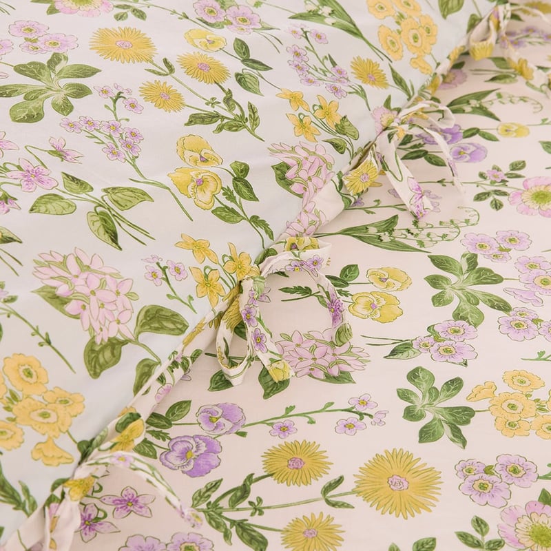 Josephine Floral Soft Blue Quilt Cover Set + Separates