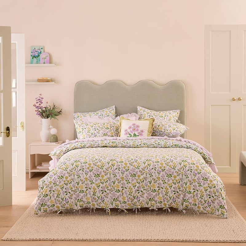 Josephine Floral Soft Blue Quilt Cover Set + Separates