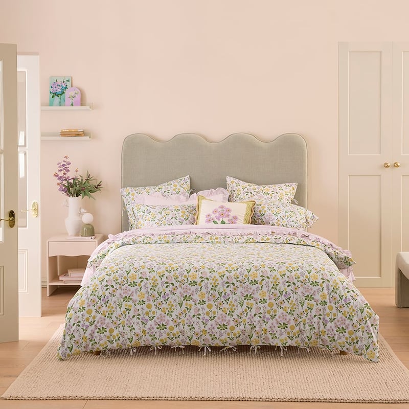 Josephine Floral Soft Blue Quilt Cover Set + Separates