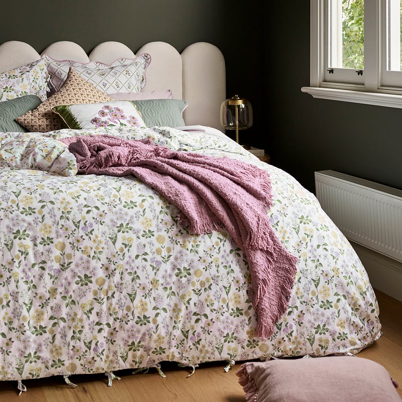 Josephine Floral Soft Blue Quilt Cover Set + Separates