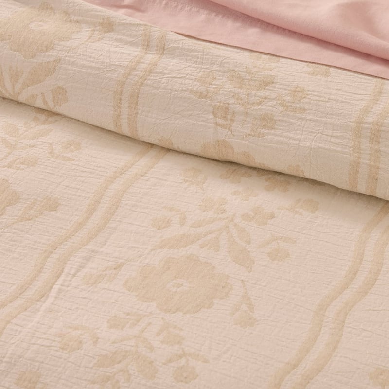 Garden House Natural Jacquard Quilt Cover Separates