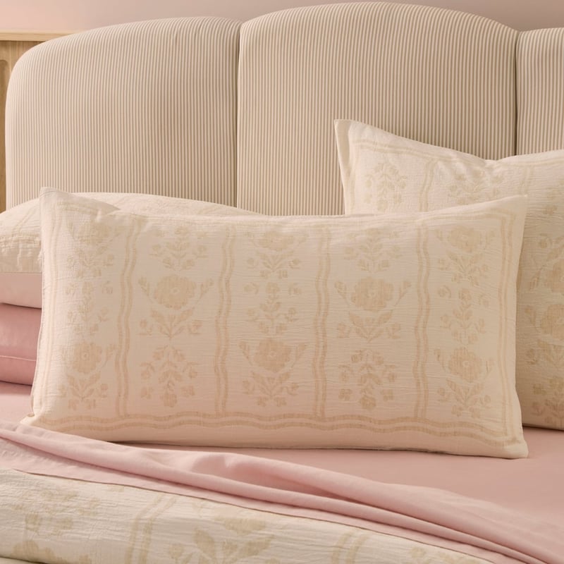 Garden House Natural Jacquard Quilt Cover Separates