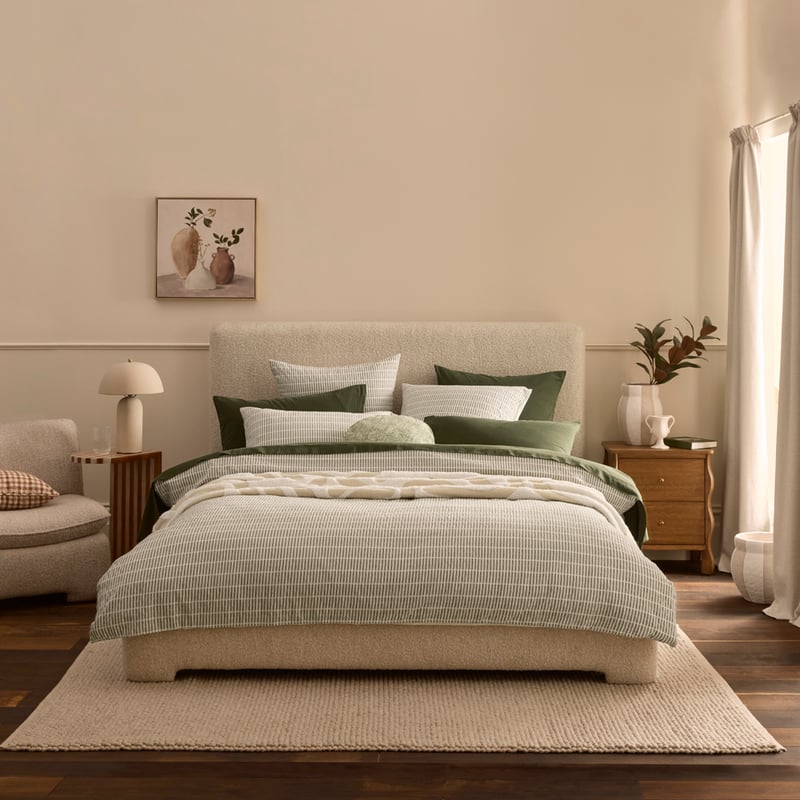 San Remo Olive Quilt Cover Set + Separates