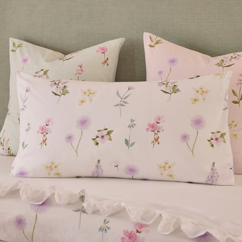 Audrey Floral Lavender Pillowcases