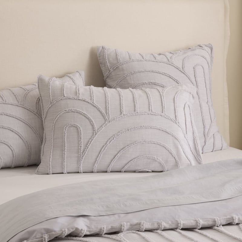 Archie Tufted Dove Quilt Cover Separates