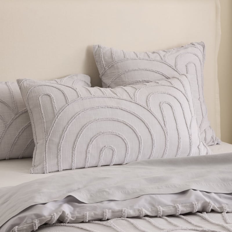 Archie Tufted Dove Quilt Cover Separates