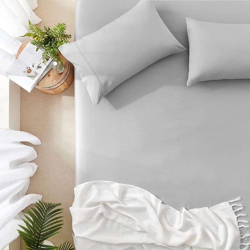 Worlds Softest Cotton Silver Fitted Sheet Separates