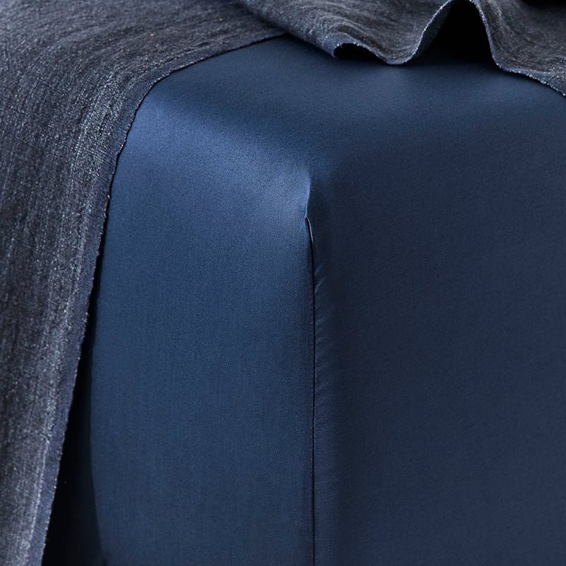 Worlds Softest Cotton Navy Fitted Sheet Separates