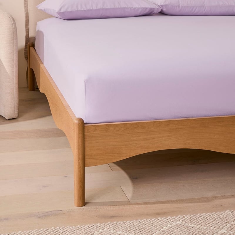 Stonewashed Cotton Lilac Sheet Separates