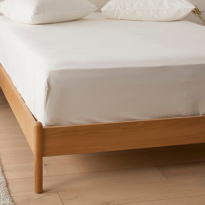 Flannelette White Plain Dye Sheet Separates