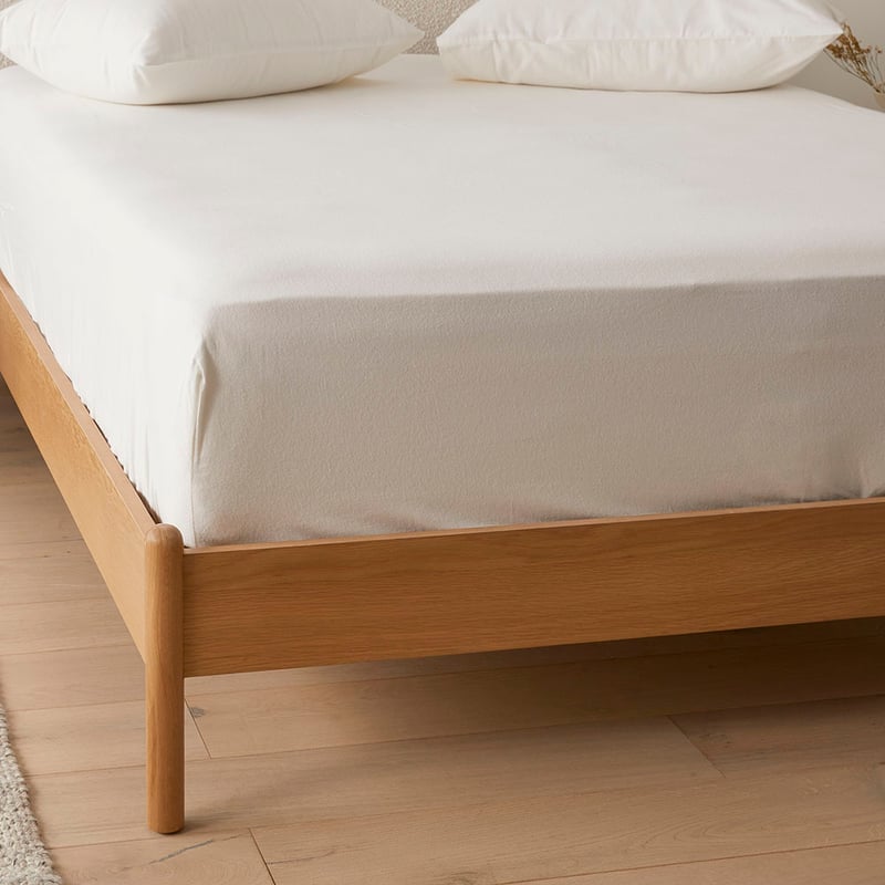 Flannelette White Plain Dye Sheet Set