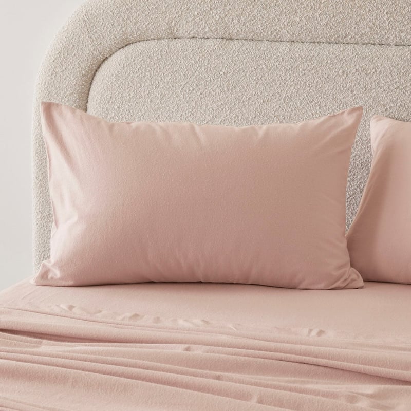 Flannelette Pink Plain Dye Sheet Set