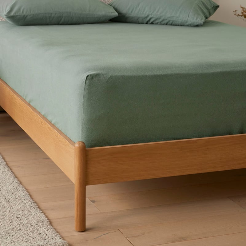 Flannelette Cypress Plain Dye Sheet Separates