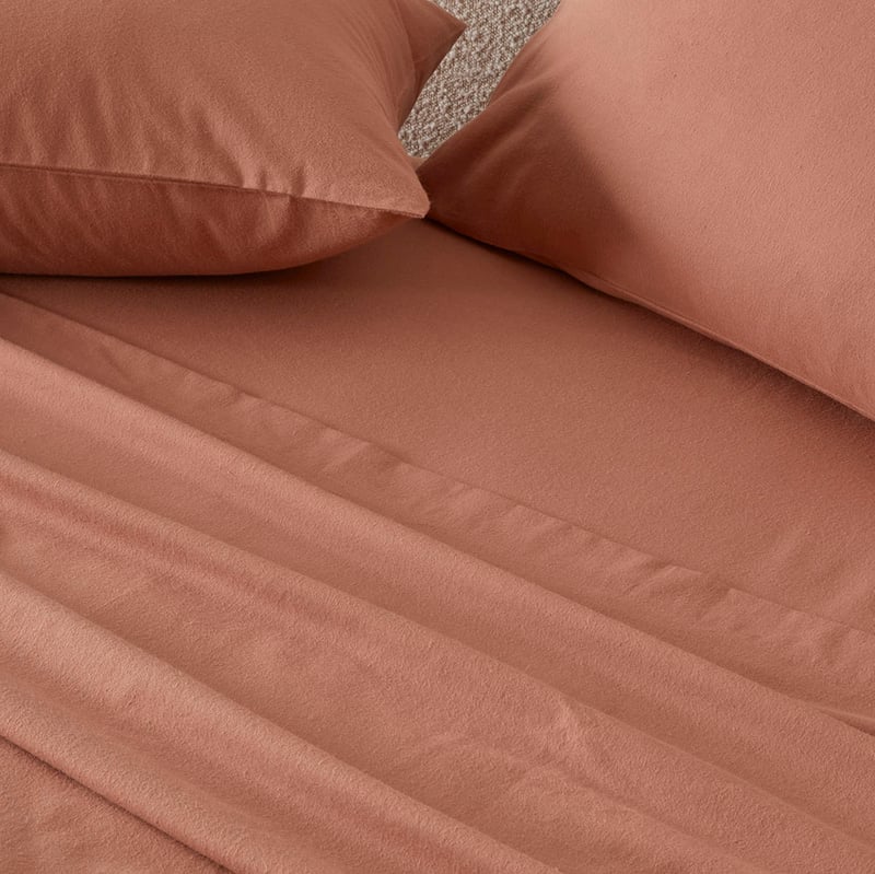Flannelette Clay Plain Dye Sheet Set