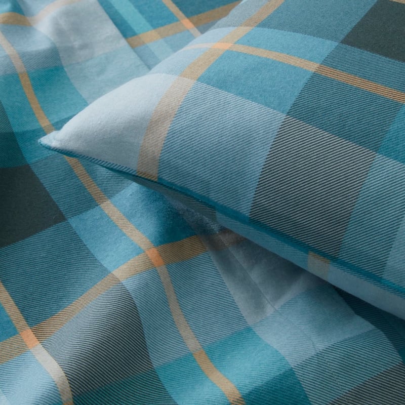 Flannelette Printed Stirling Check Sheet Set