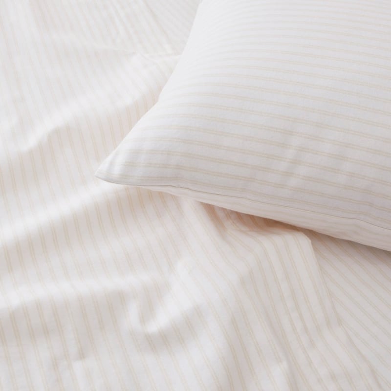 Flannelette Printed Sand Stripe Sheet Set