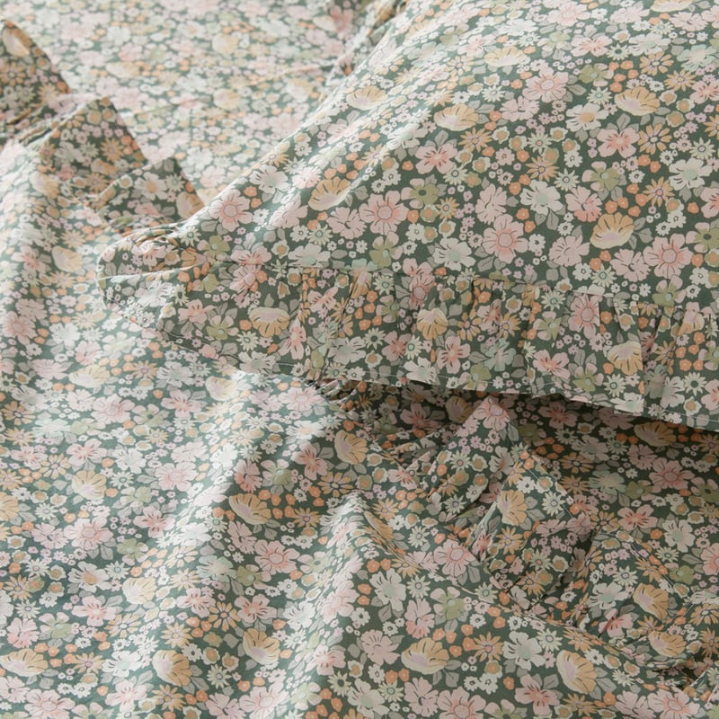 Neapolitan Libertine Green Ruffle Printed Sheet Set