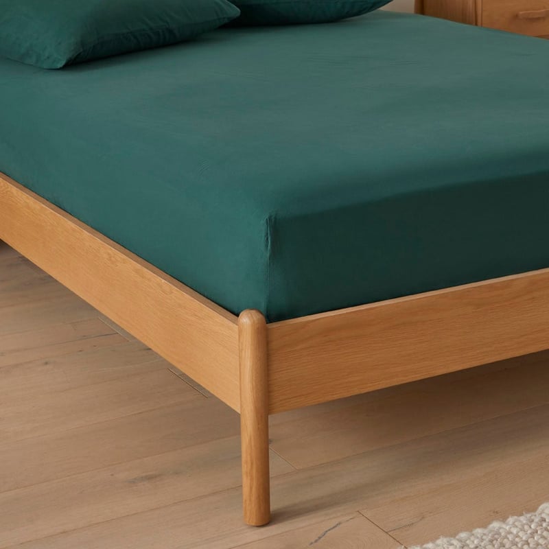 Stonewashed Cotton Evergreen Sheet Separates