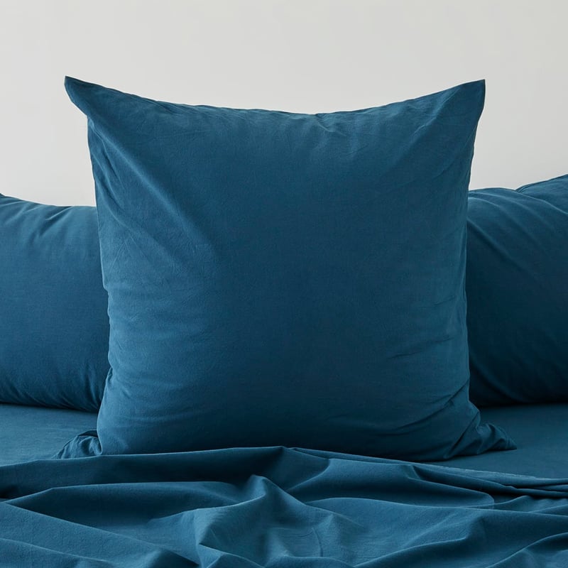 Stonewashed Cotton Petrol Blue Sheet Separates