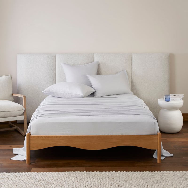 Vintage Washed Linen Glacier Sheet Set