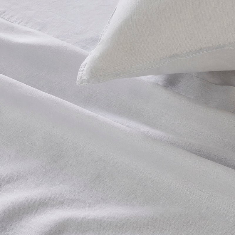 Vintage Washed Linen Glacier Sheet Set