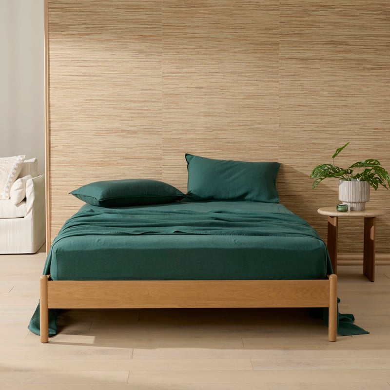 Vintage Washed Linen Balsam Sheet Set