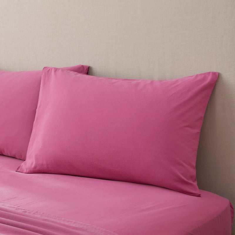 Stonewashed Cotton Boysenberry Sheet Separates