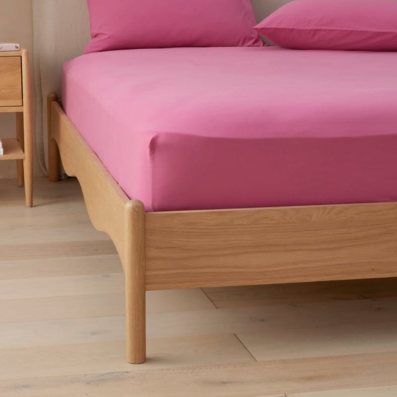 Stonewashed Cotton Boysenberry Sheet Separates
