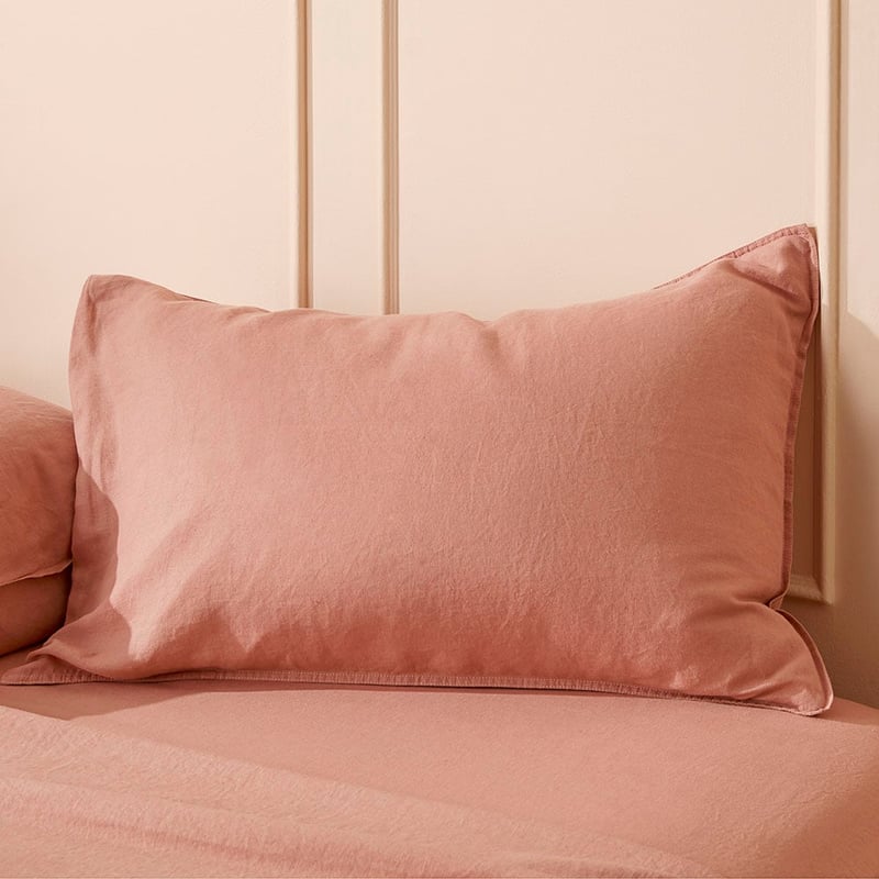 Vintage Washed Linen Muted Clay Sheet Separates