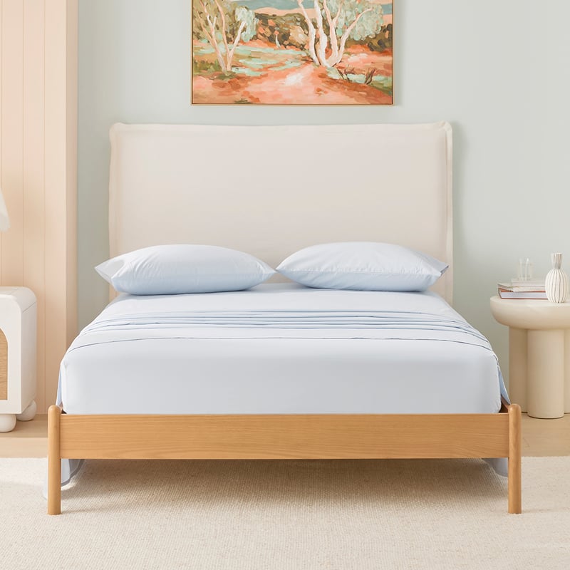 400TC Australian Cotton Sky Blue Sheet Set