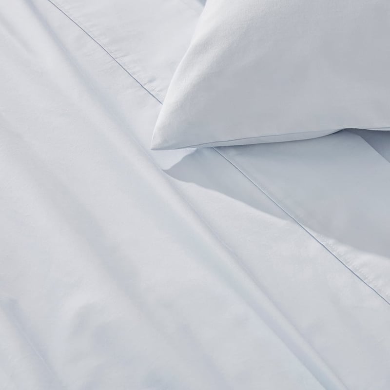 400TC Australian Cotton Sky Blue Sheet Set