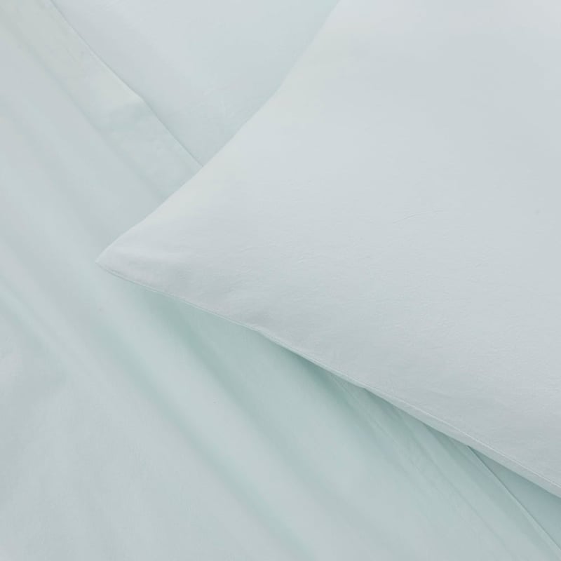 Stonewashed Cotton Chalk Blue Sheet Separates