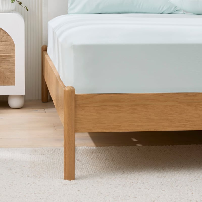 Stonewashed Cotton Chalk Blue Sheet Separates
