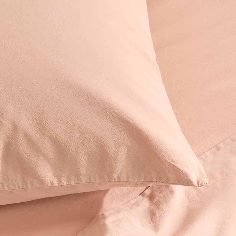 Stonewashed Cotton Mocha Sheet Separates