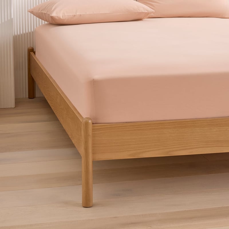 Stonewashed Cotton Mocha Sheet Separates