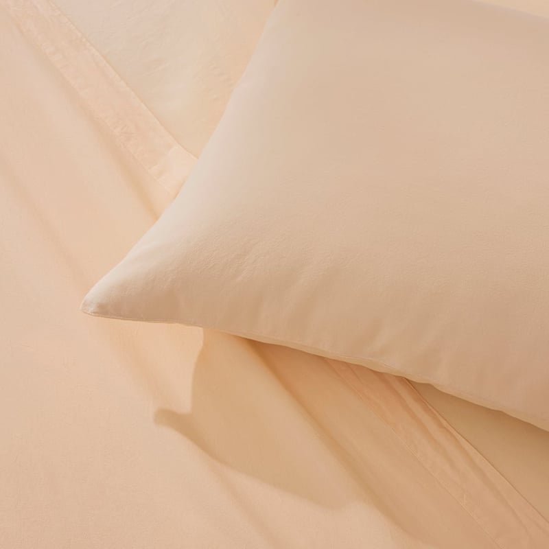 Stonewashed Cotton Butter Sheet Set