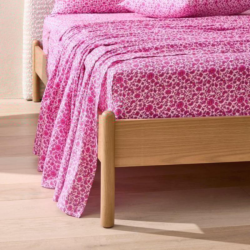 Samara Floral Boysenberry Sheet Set