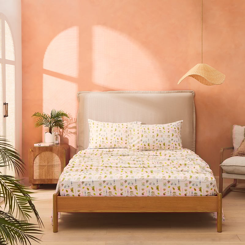 Positano Soft Pink Sheet Set