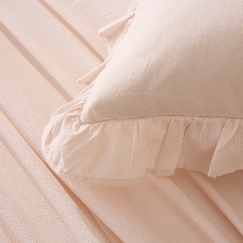 Ruffle Natural Sheet Set