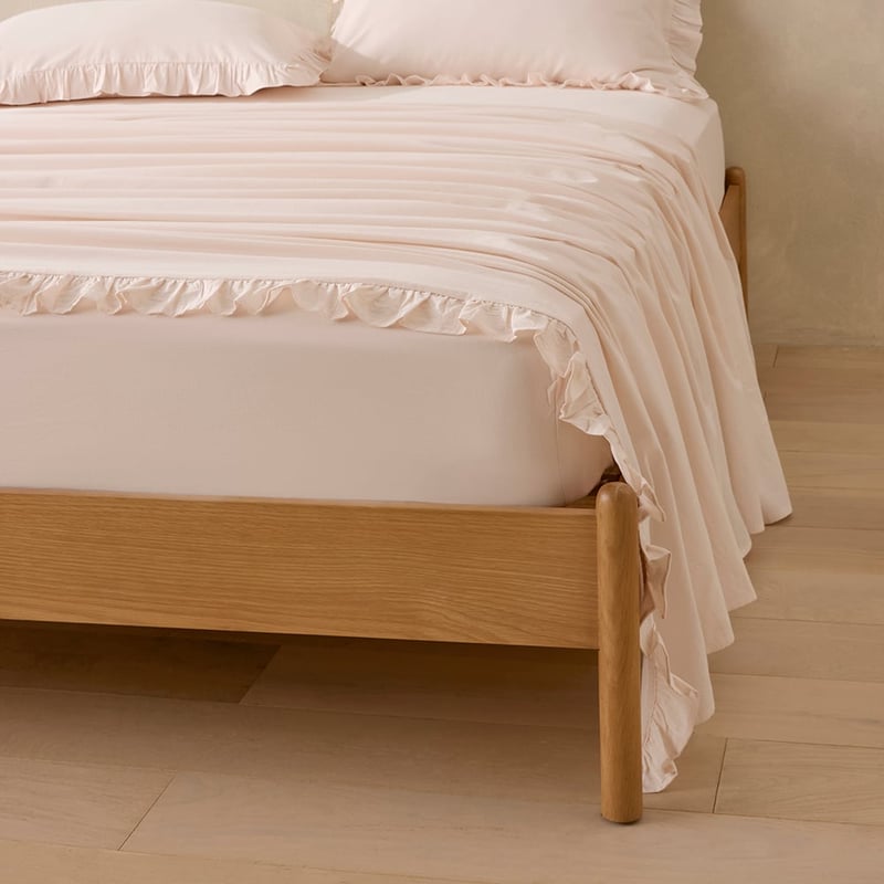 Ruffle Natural Sheet Set