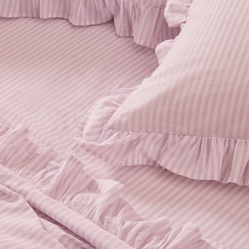 Ruffle Iris Stripe Sheet Set