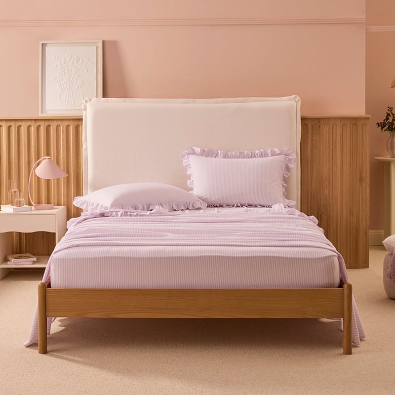 Ruffle Iris Stripe Sheet Set